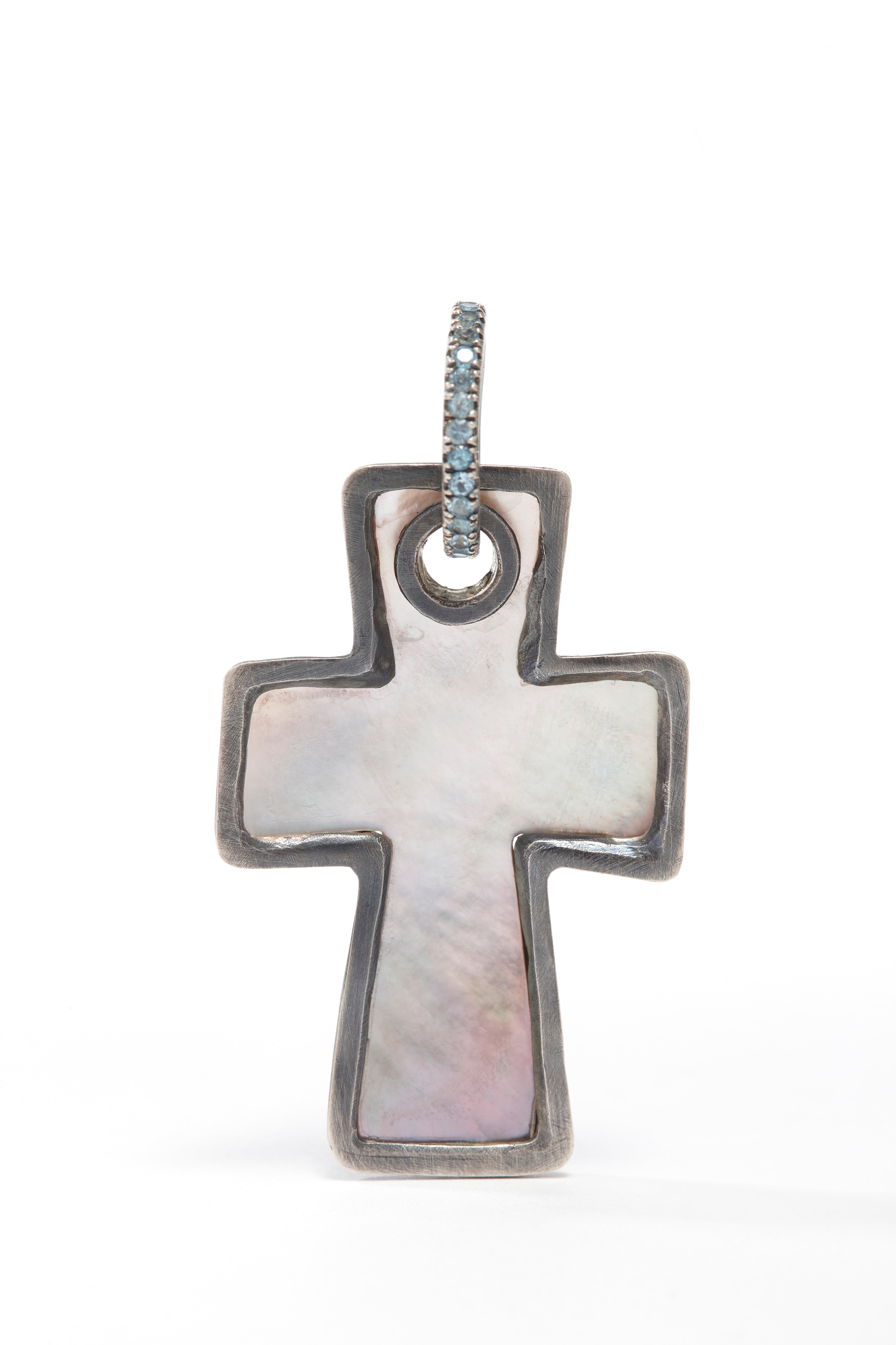 Mother of Pearl Block Cross