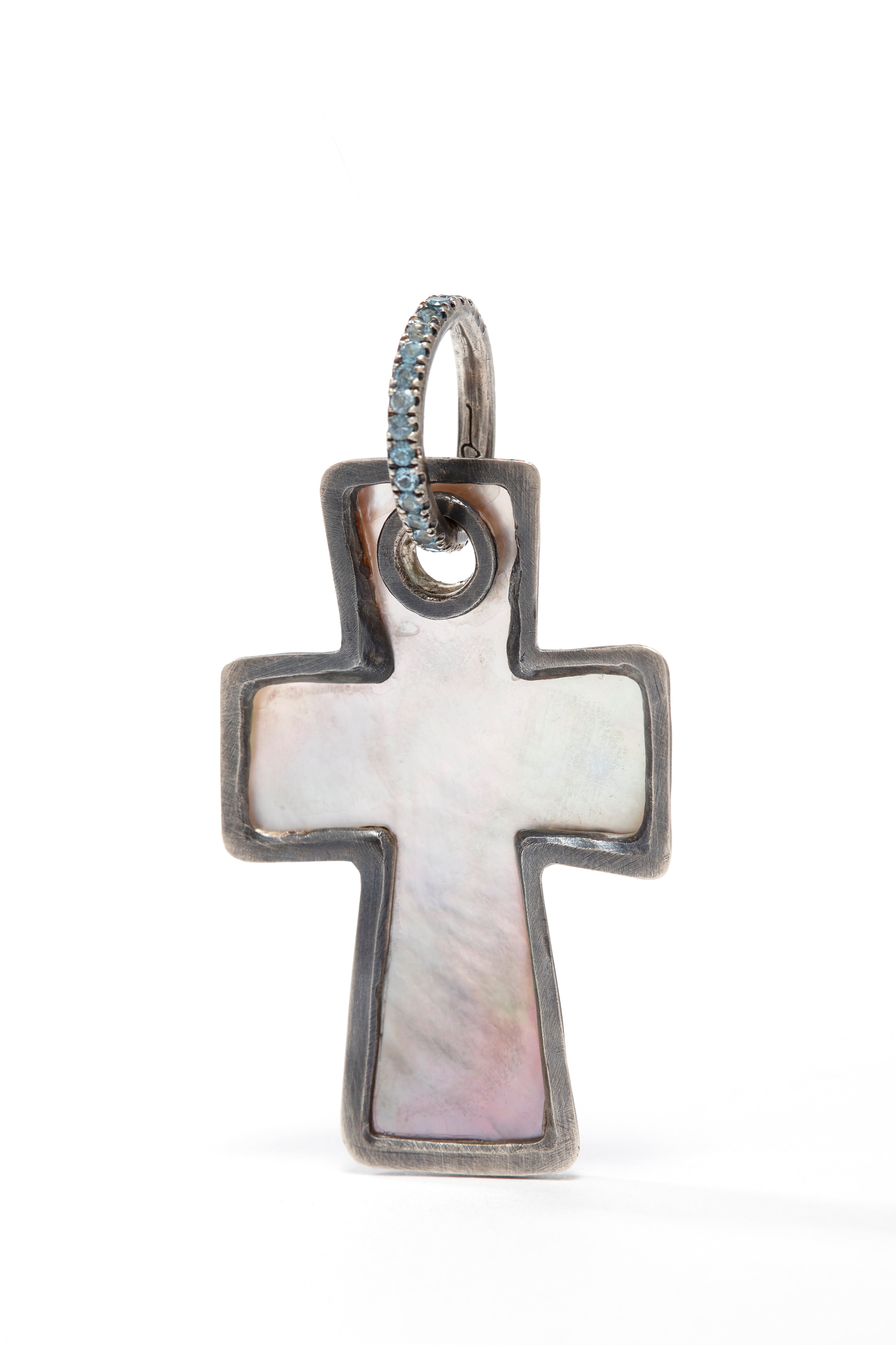 Mother of Pearl Block Cross